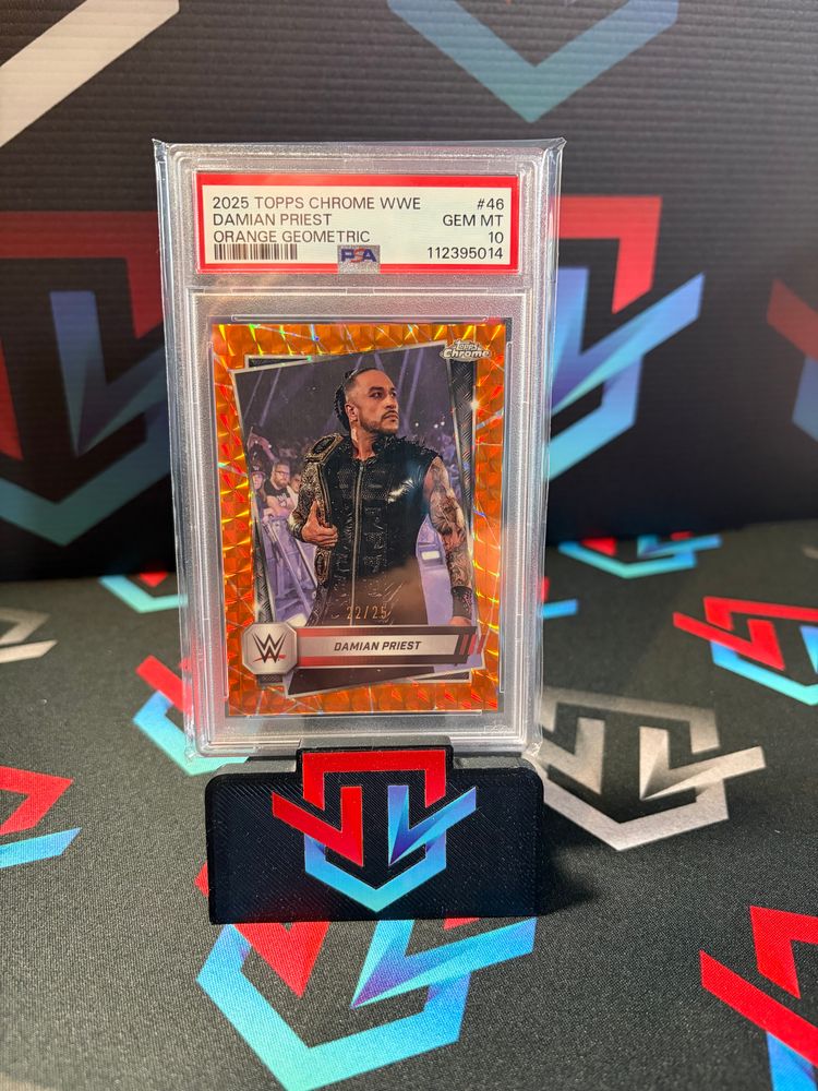 Damian Priest Orange Geometric /25 PSA 10 GEM MINT image 1